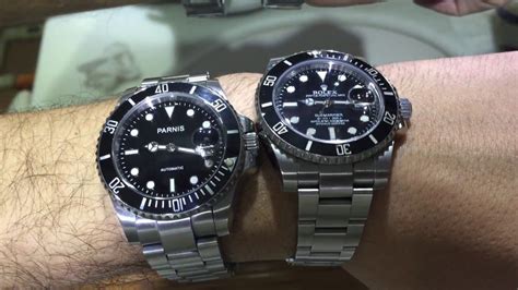 parnis submariner vs rolex